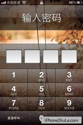 iphone输入密码解锁
