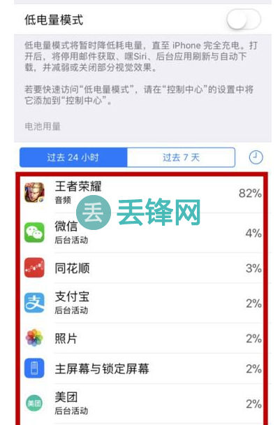 iPhone XR手机查看软件耗电情况方法