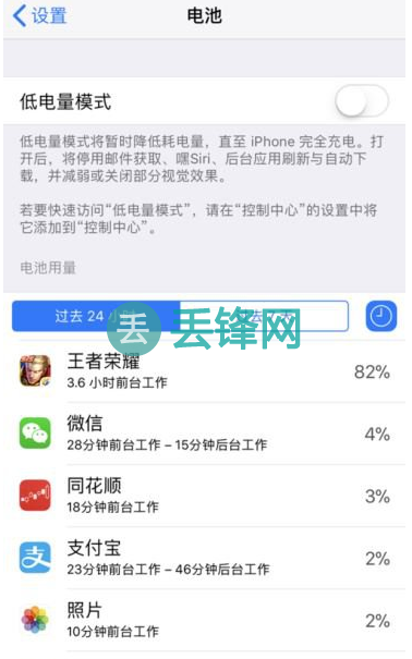 iPhone XR手机查看软件耗电情况方法